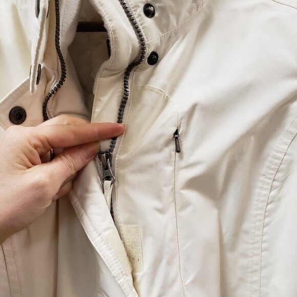 Eddie Bauer Womens Weatheredge Goose Down Jacket Size S Skiing Winter Neutral - Picture 5 of 15